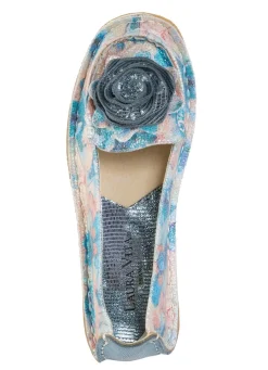 Damen Laura Vita Ballerina mit Lederblüte