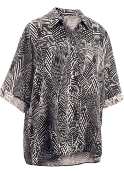 Damen LAURINA Bluse mit kurzen Ärmeln