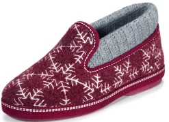 Damen LAURINA Hausschuh mit gepolstertem Strickkragen