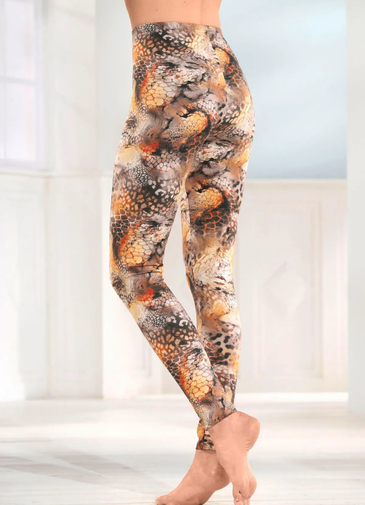 Damen LAURINA Leggings mit farbbrillantem Digitaldruck