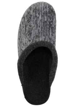 Damen LAURINA Pantoffel aus changierendem Cord-Material mit Filzbesatz