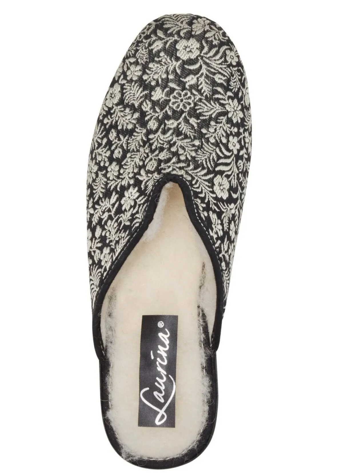 Damen LAURINA Pantoffel mit Blumen-Stickerei