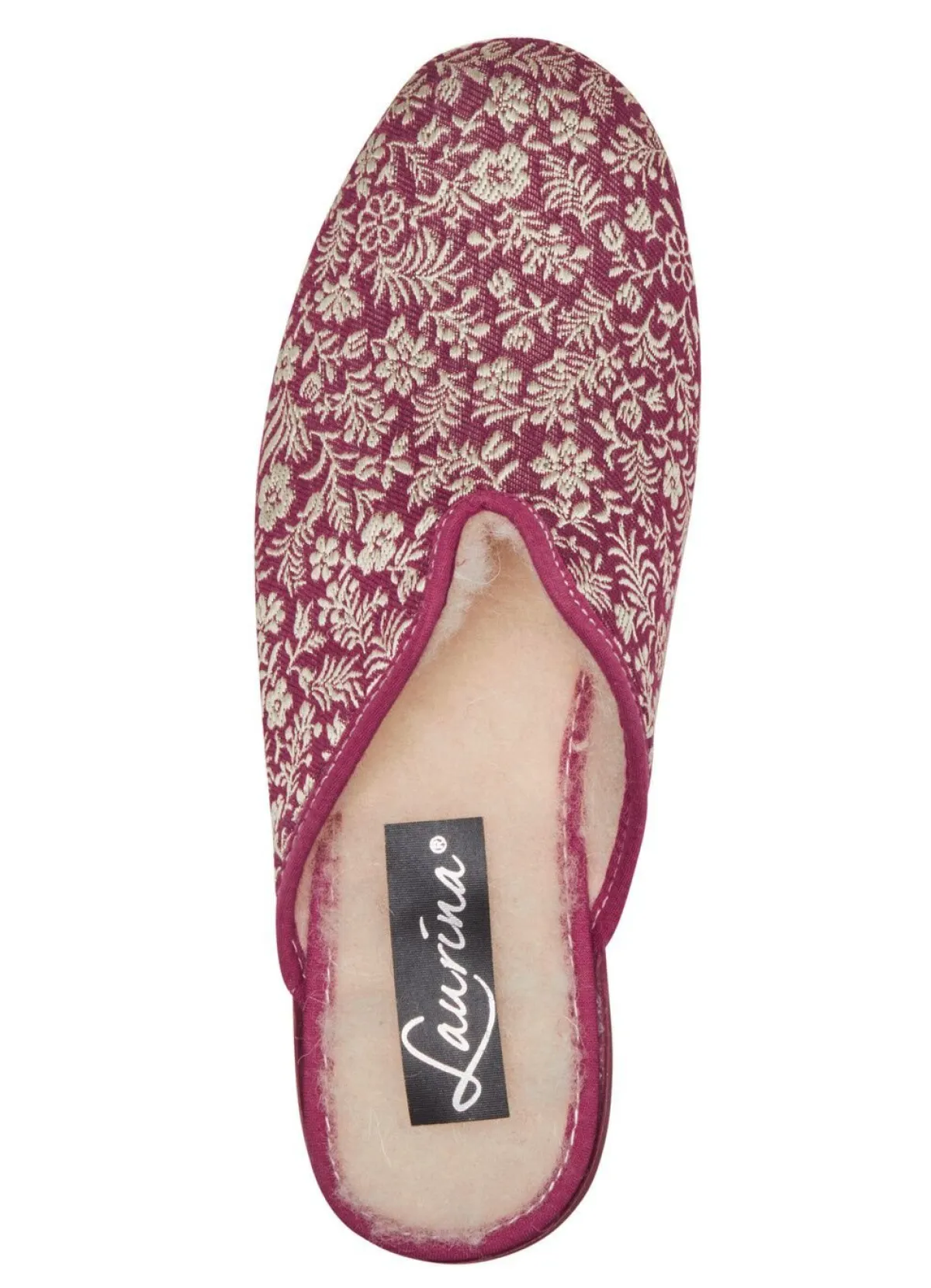 Damen LAURINA Pantoffel mit Blumen-Stickerei