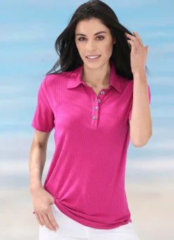 Damen LAURINA Poloshirt mit Knopfleiste