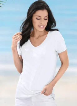Damen LAURINA Shirt mit V-Ausschnitt