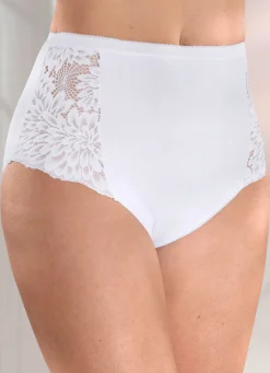 Damen LAURINA Viererpack Slips mit Elastikspitze