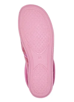 Damen LAURINA , warme Damen-Hausschuhe, mit Gummizug