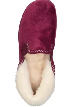Damen LAURINA , warme Damen-Hausschuhe, mit Gummizug