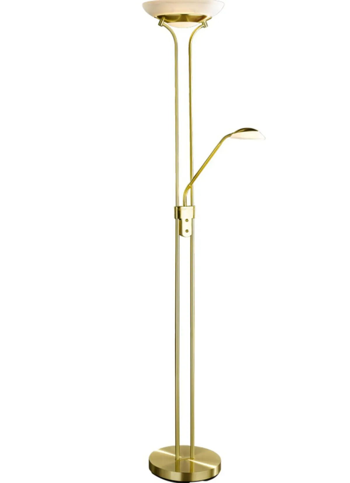 BADER LED-Deckenfluter mit Lesearm und Dimmer
