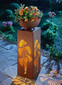 BADER LED-Dekosäule "Ginkgo"