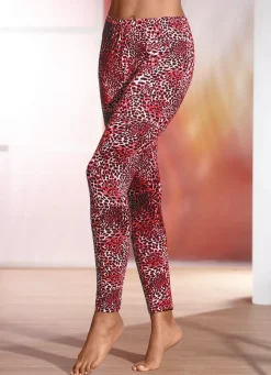 Damen PLANTIER Leggings mit Animal-Print