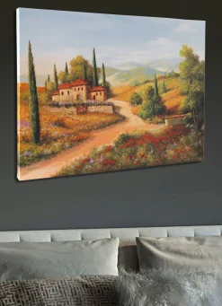 BADER Leinwand Bild „Weg in der Toscana"