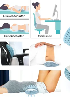 BADER Lendenkissen 3-in-1 – entspannt sitzen und schlafen