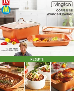 LIVINGTON Copperline WonderCooker inkl. Glasdeckel