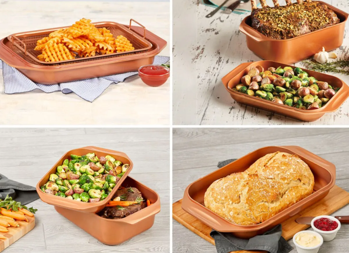 LIVINGTON Copperline WonderCooker inkl. Glasdeckel
