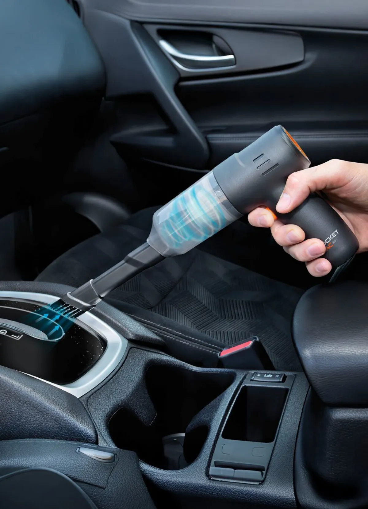 LIVINGTON Pocket Vac 2-in1 Mini-Akku-Handstaubsauger