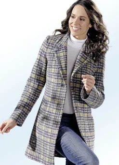 Damen BADER Longjacke mit Hahnentritt-Dessin