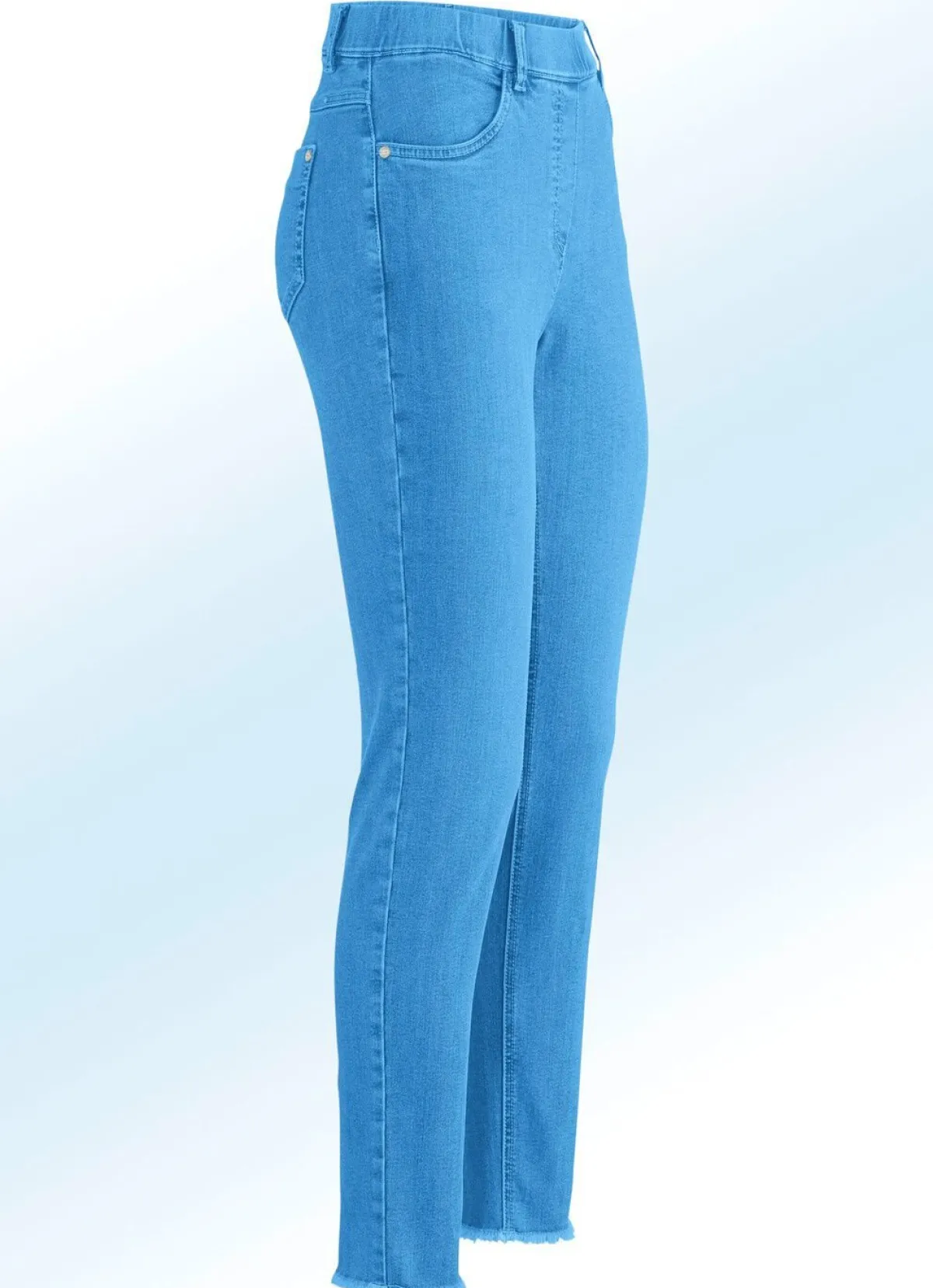 Damen ASCARI Magic-Jeans mit angesagtem Fransensaum