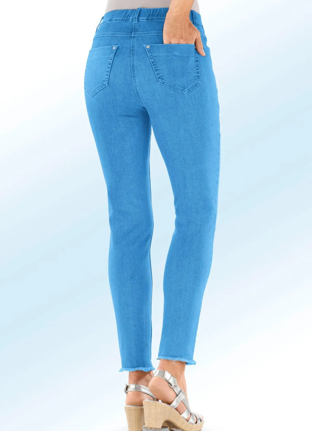 Damen ASCARI Magic-Jeans mit angesagtem Fransensaum