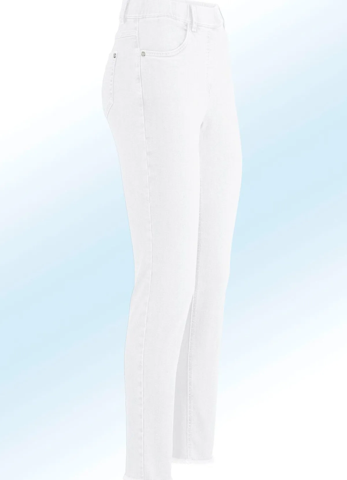 Damen ASCARI Magic-Jeans mit angesagtem Fransensaum