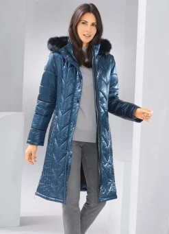 Damen BADER Mantel mit figurfreundlicher Längssteppung