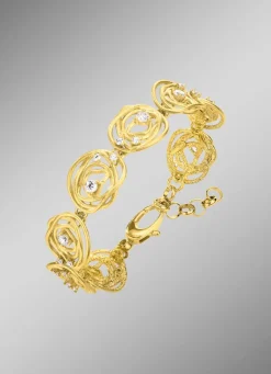 Damen BADER Mattiertes Armband mit Zirkonia