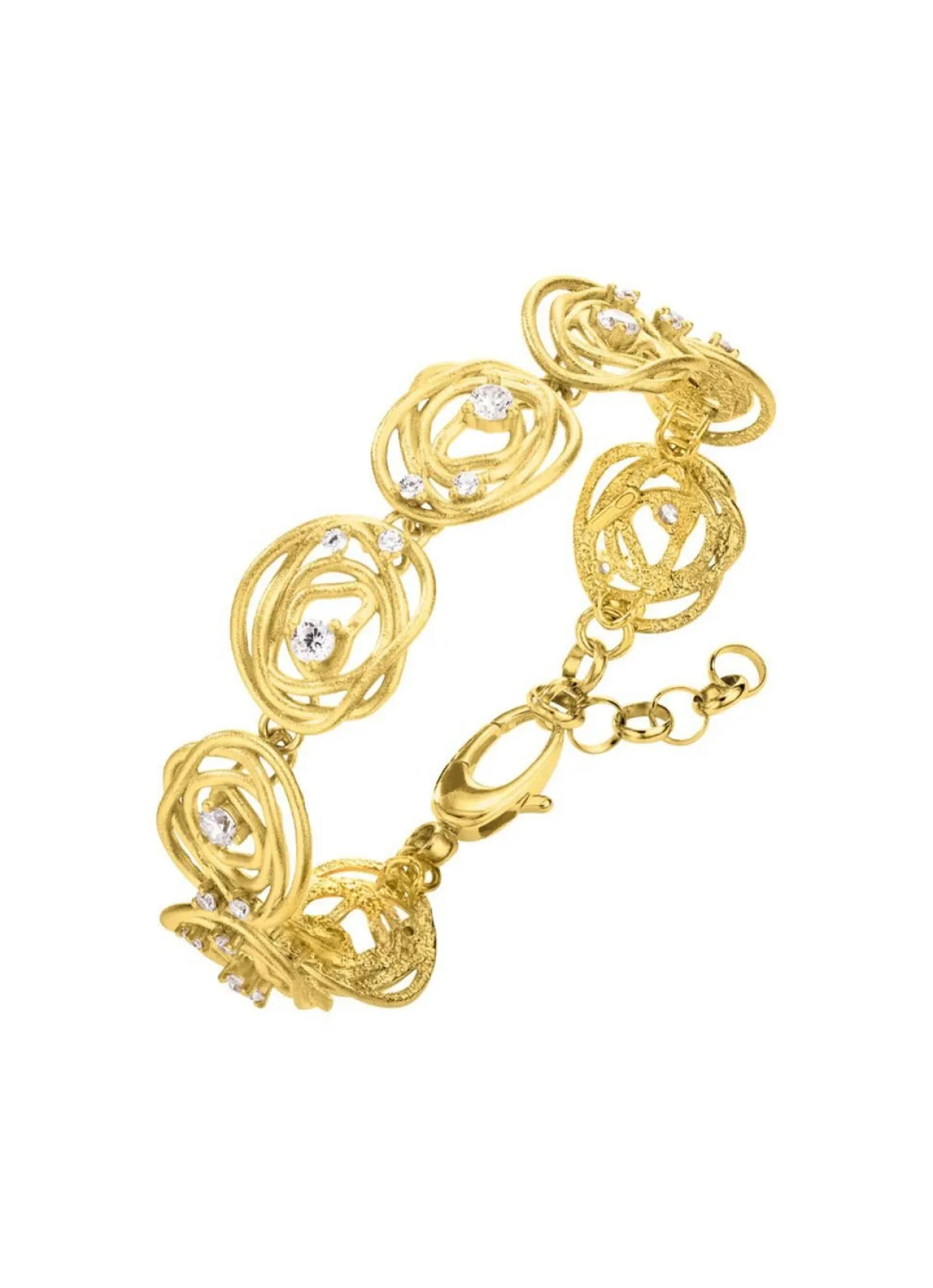 Damen BADER Mattiertes Armband mit Zirkonia