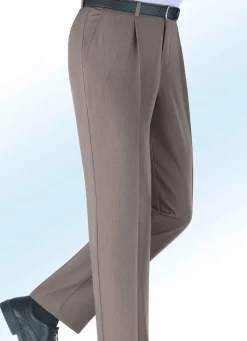 Herren KLAUS MODELLE MADE IN GERMANY Melierte Dehnbund-Unterbauch-Hose