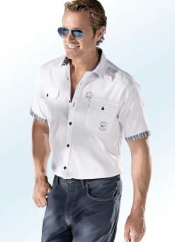 Herren MILANO ITALY ""-Hemd mit Brustpattentaschen in 3 Farben