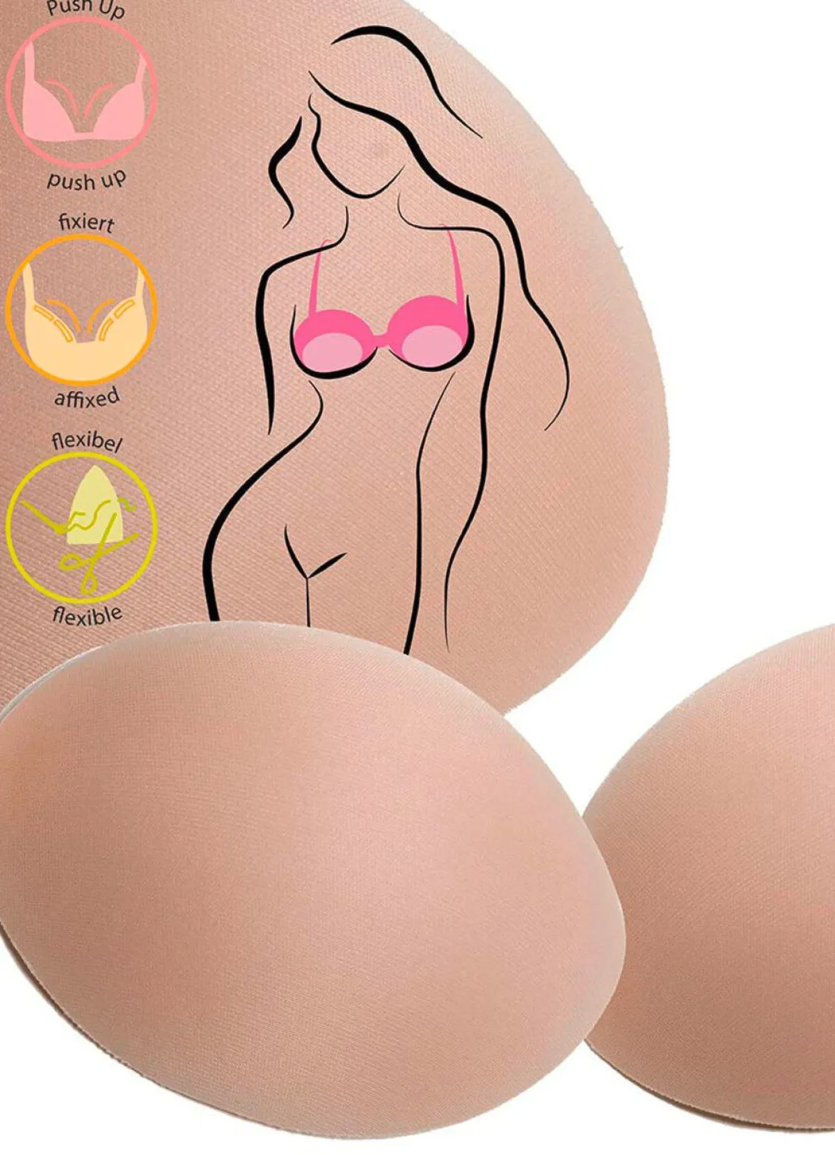 Damen MISS PERFECT Wow 2 Go-Eine-Größe-mehr-BH-Einlagen