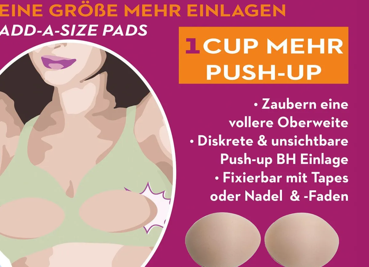 Damen MISS PERFECT Wow 2 Go-Eine-Größe-mehr-BH-Einlagen