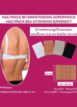 Damen MISS PERFECT Wow 2 Go Viererpack BH-Verlängerungen