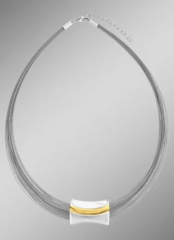 Damen BADER Moderne Garnitur in Bicolor aus Silber 925/- fein und Stahl