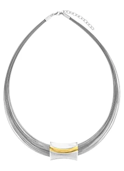 Damen BADER Moderne Garnitur in Bicolor aus Silber 925/- fein und Stahl