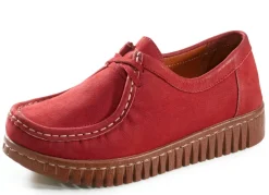 Damen Gemini Mokassin-Schnürschuh aus Rind-Nubukleder