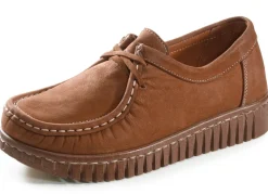 Damen Gemini Mokassin-Schnürschuh aus Rind-Nubukleder