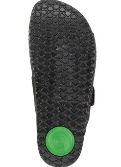 Damen MUBB , bequeme Damen-Pantoletten, Weite H, mit Klettverschluss