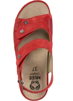Damen MUBB , bequeme Damen-Sandalen, Weite H, mit herausnehmbarem Fußbett
