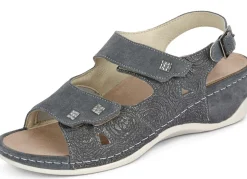 Damen MUBB , bequeme Damen-Sandalen, Weite H, mit herausnehmbarem Fußbett