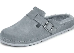 Damen MUBB , klassische Damen-Hausschuhe, Weite H, mit Lammfell