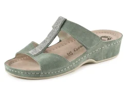 Damen MUBB Pantolette mit funkelnden Glitzersteinchen