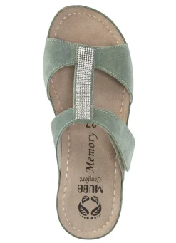 Damen MUBB Pantolette mit funkelnden Glitzersteinchen