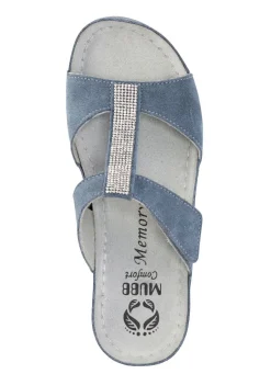 Damen MUBB Pantolette mit funkelnden Glitzersteinchen