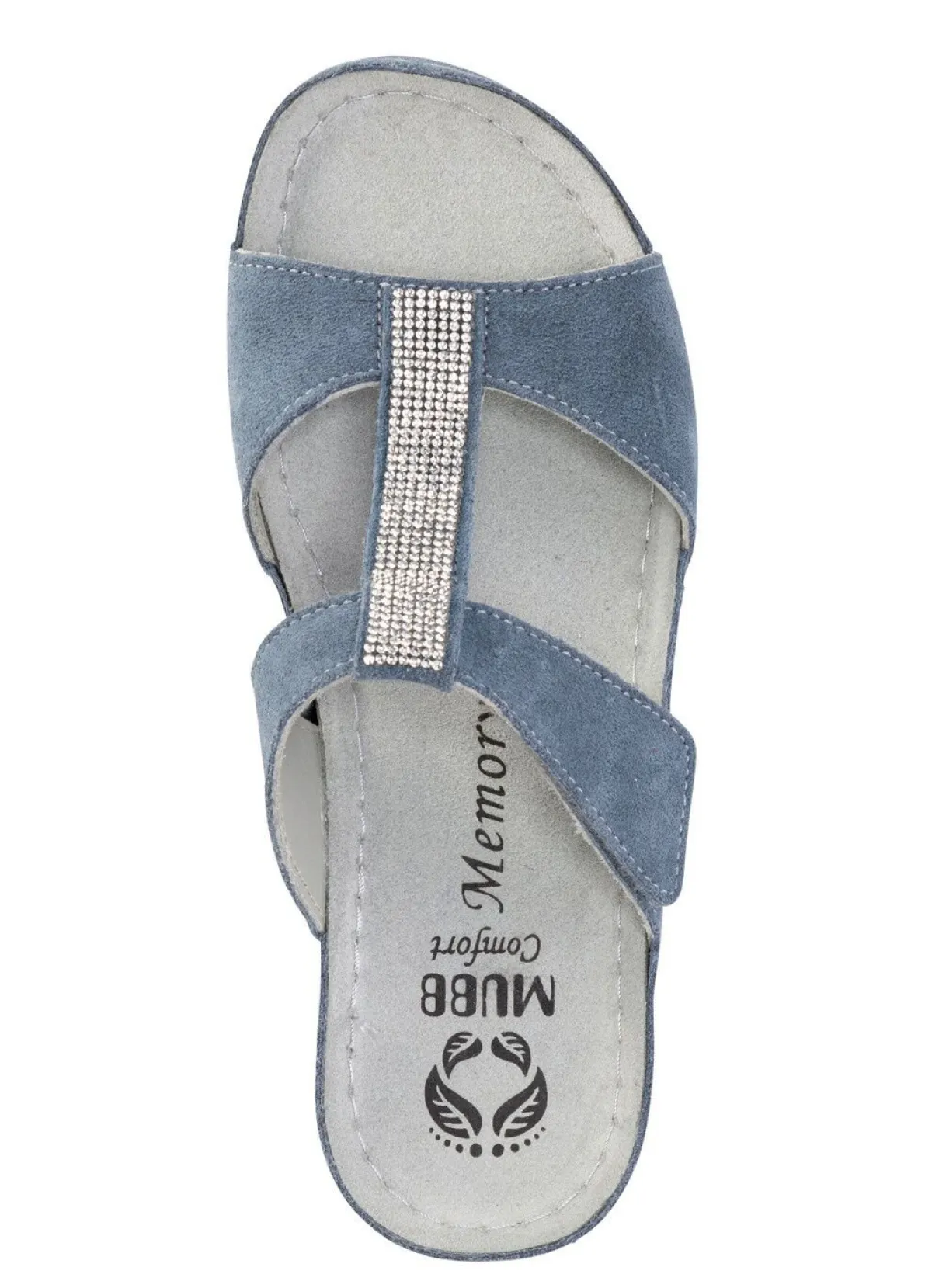 Damen MUBB Pantolette mit funkelnden Glitzersteinchen