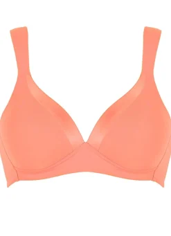 Damen BADER Naturana BH mit Satinblende am Dekolleté