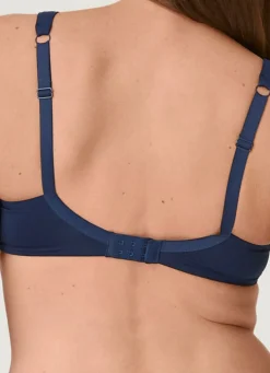 Damen BADER Naturana BH mit Satinblende am Dekolleté