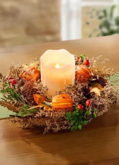 BADER Naturkranz mit LED-Kerze