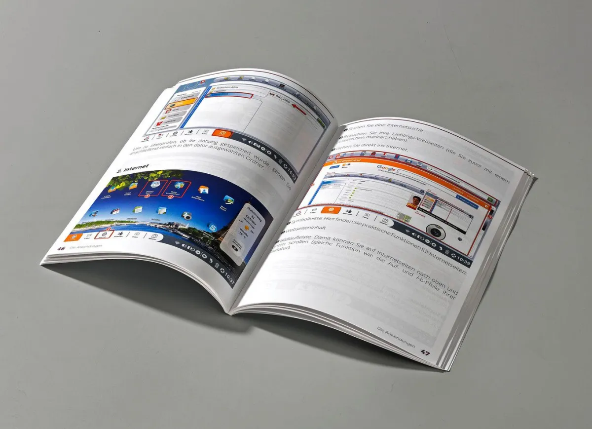 BADER Notebook inklusive Benutzerhandbuch mit Bildern