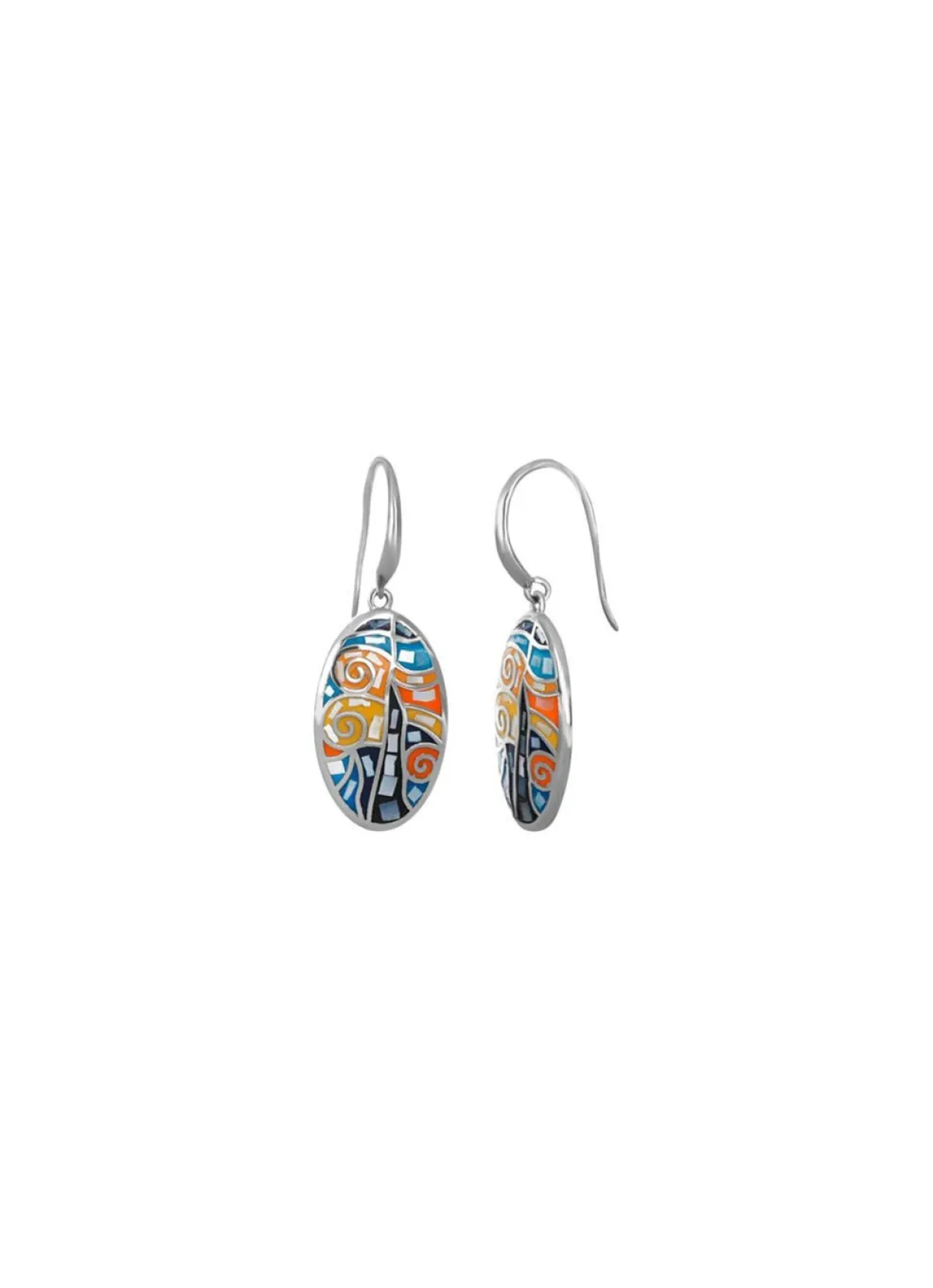 Damen BADER Ohrhaken mit Mosaik-Design