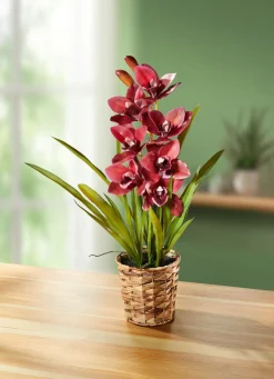 BADER Orchidee aus Kunst- und Textilmaterial